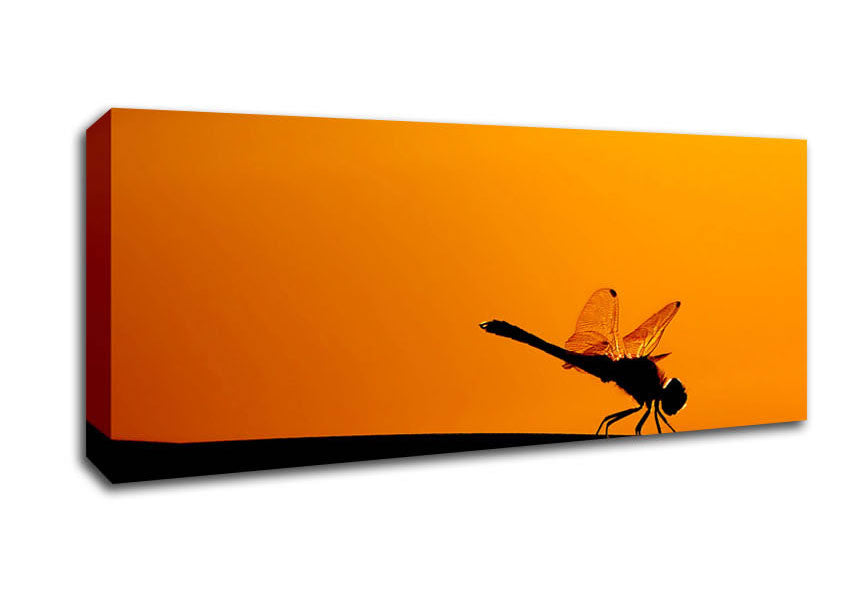 Picture of Dragonfly On A Stick Panoramic Canvas Wall Art