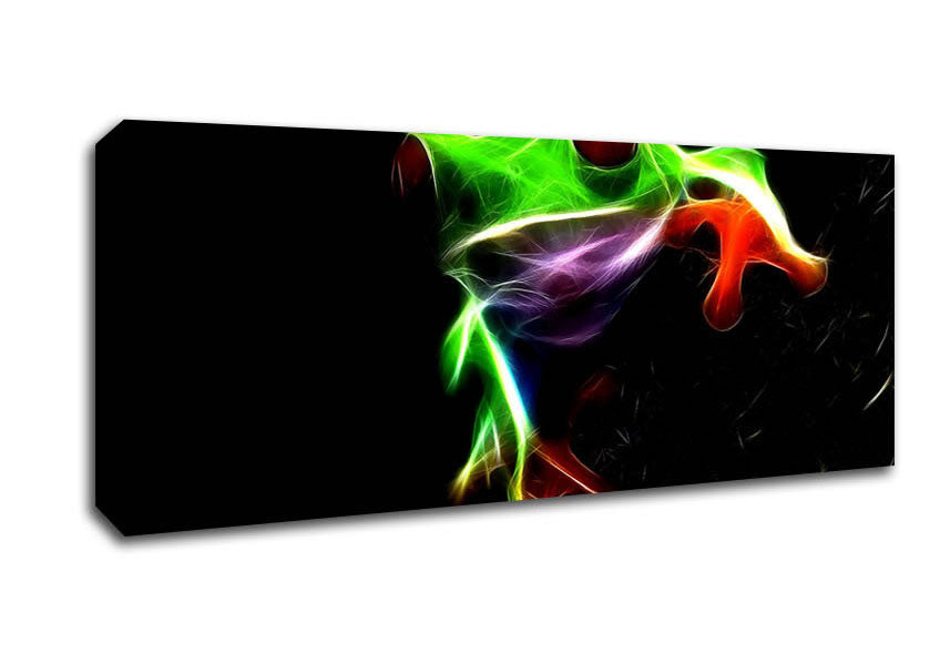 Picture of Frog Blaze Panoramic Canvas Wall Art