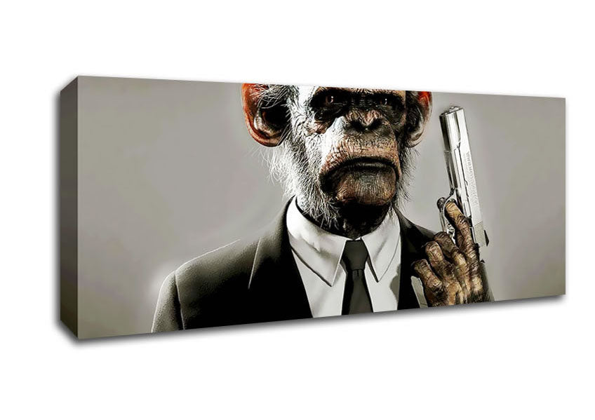 Picture of Monkey Business Panoramic Canvas Wall Art