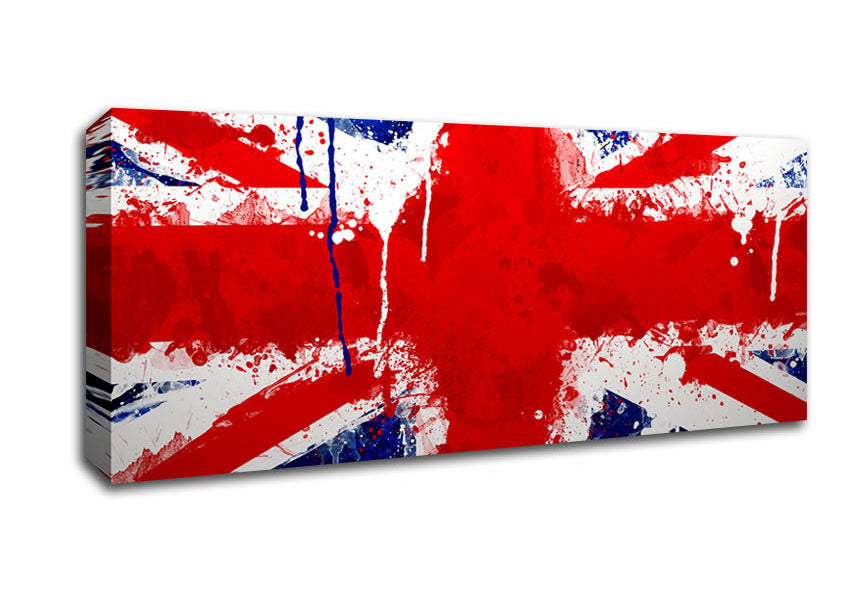 Picture of Uk Flag Panoramic Canvas Wall Art