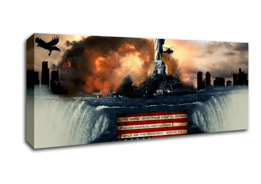 Picture of American Liberty Panoramic Canvas Wall Art