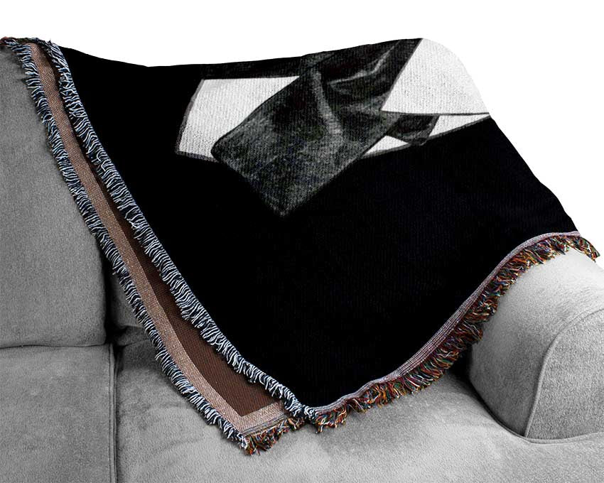 Mafia Pug Dog Woven Blanket