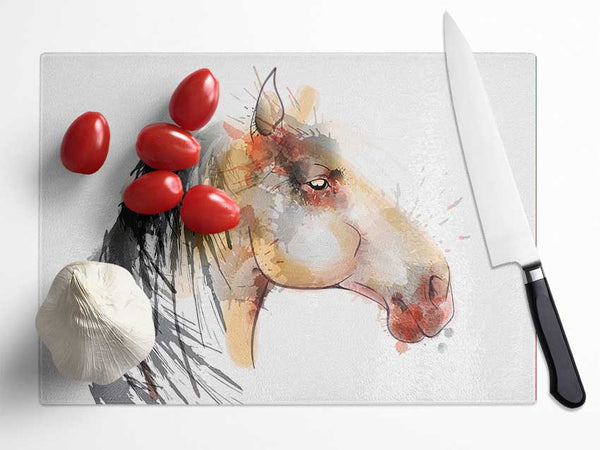 Horse Mane Glass Chopping Board