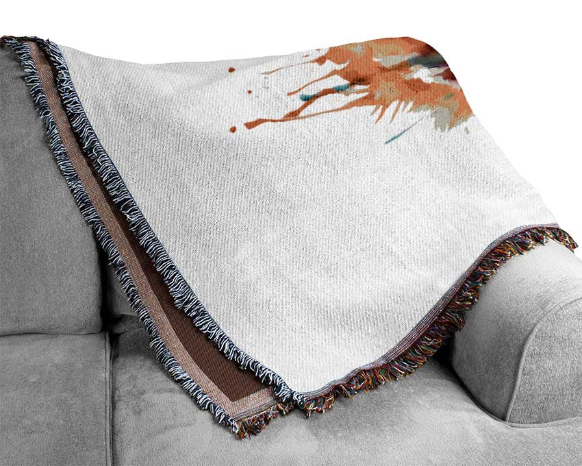 Roaring Lion Woven Blanket