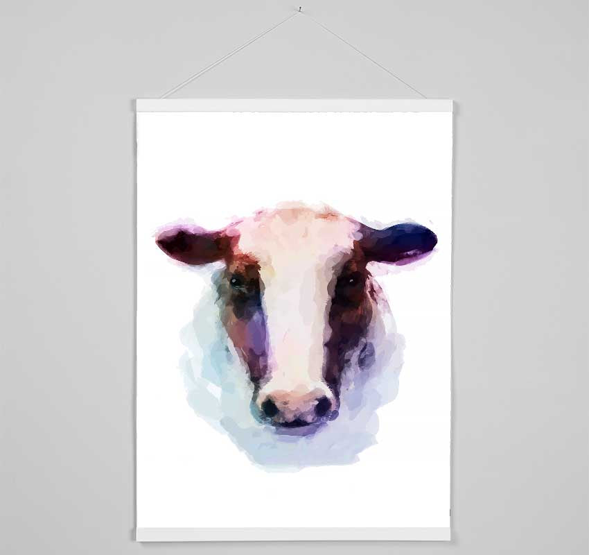 Sad Cow Face Hanging Poster - Wallart-Direct UK