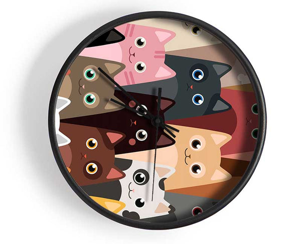 Just Cats Clock - Wallart-Direct UK