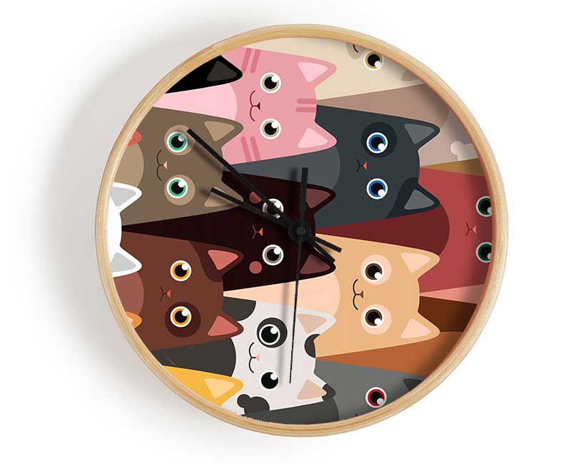 Just Cats Clock - Wallart-Direct UK