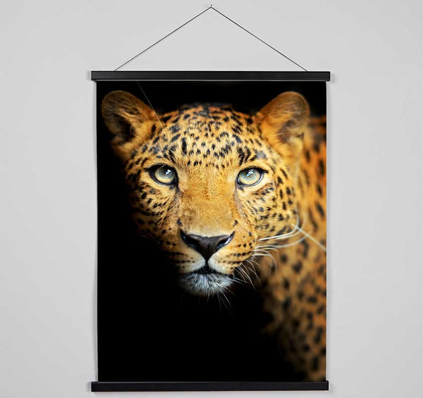 Leopard Beauty Hanging Poster - Wallart-Direct UK