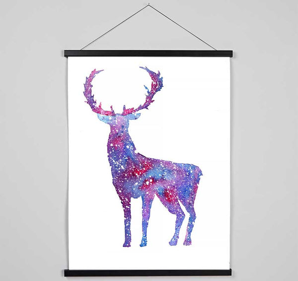 Stag Sparkle Hanging Poster - Wallart-Direct UK