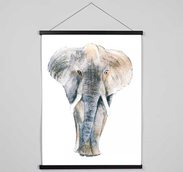 Elephant Drawing Hanging Poster - Wallart-Direct UK