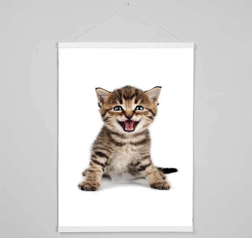 Cat Laugh Hanging Poster - Wallart-Direct UK