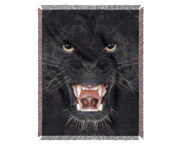 Panther Roar Woven Blanket