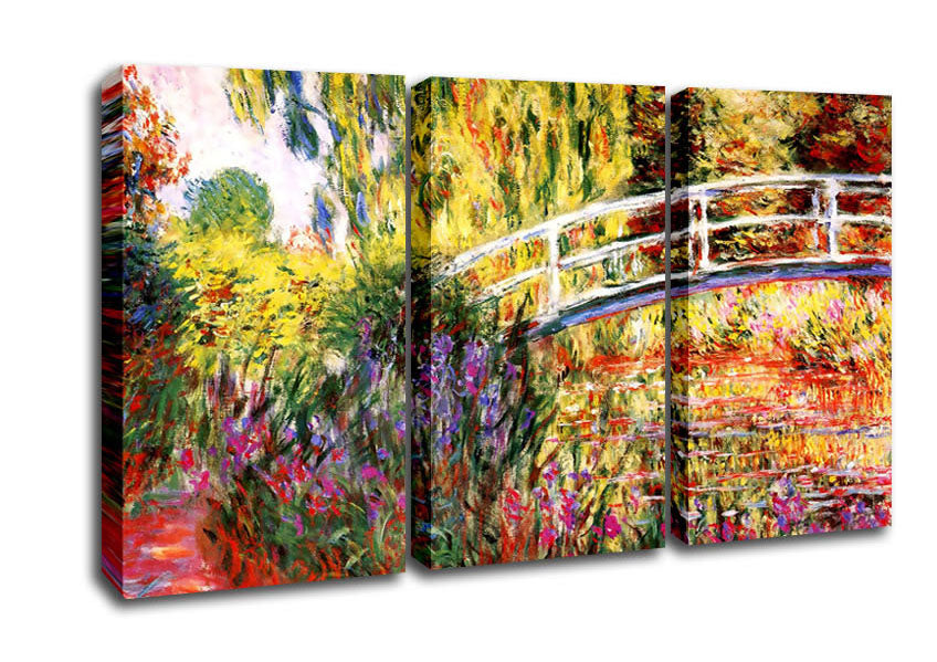 Picture of Monet Le Bassin Aux Nympheas 3 Panel Canvas Wall Art