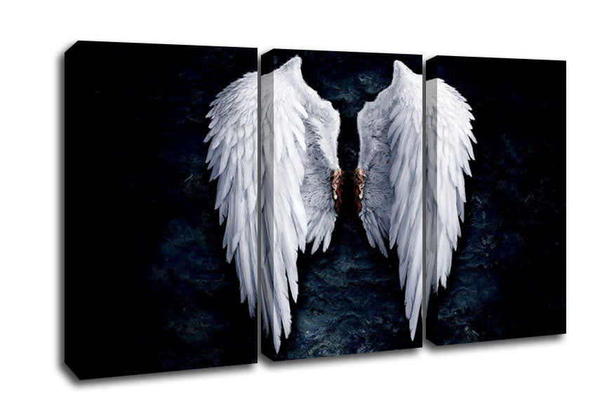 Picture of Angel Wings 3 Panel Canvas Wall Art