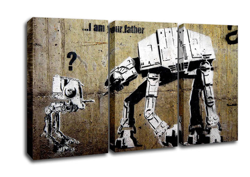 Picture of Atat I Am Your Father 3 Panel Canvas Wall Art