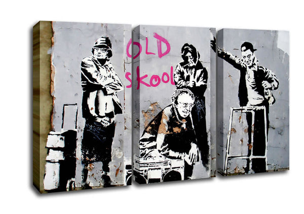 Picture of Old Skool 3 Panel Canvas Wall Art