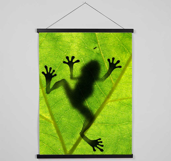 Frog Shadow Hanging Poster - Wallart-Direct UK