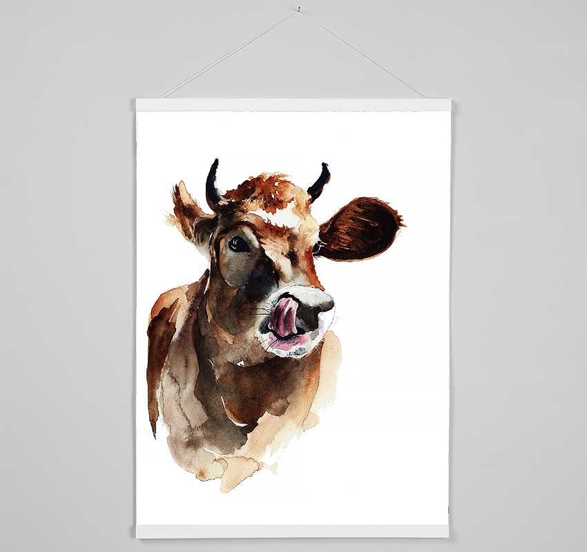 Cow Licking Good Hanging Poster - Wallart-Direct UK