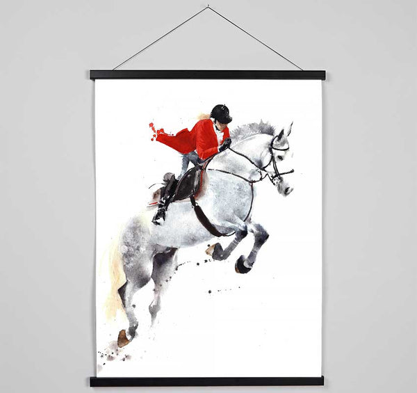 Horse Jumping Hanging Poster - Wallart-Direct UK