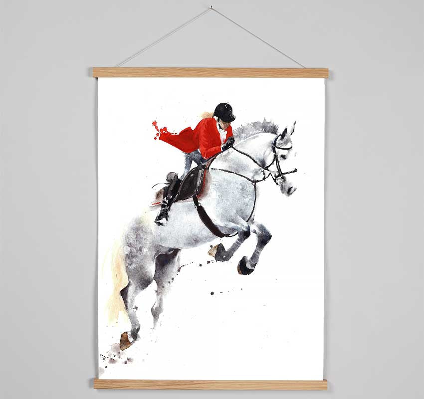 Horse Jumping Hanging Poster - Wallart-Direct UK