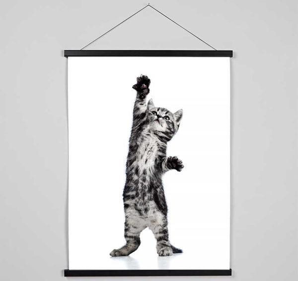 High Five Cat Hanging Poster - Wallart-Direct UK