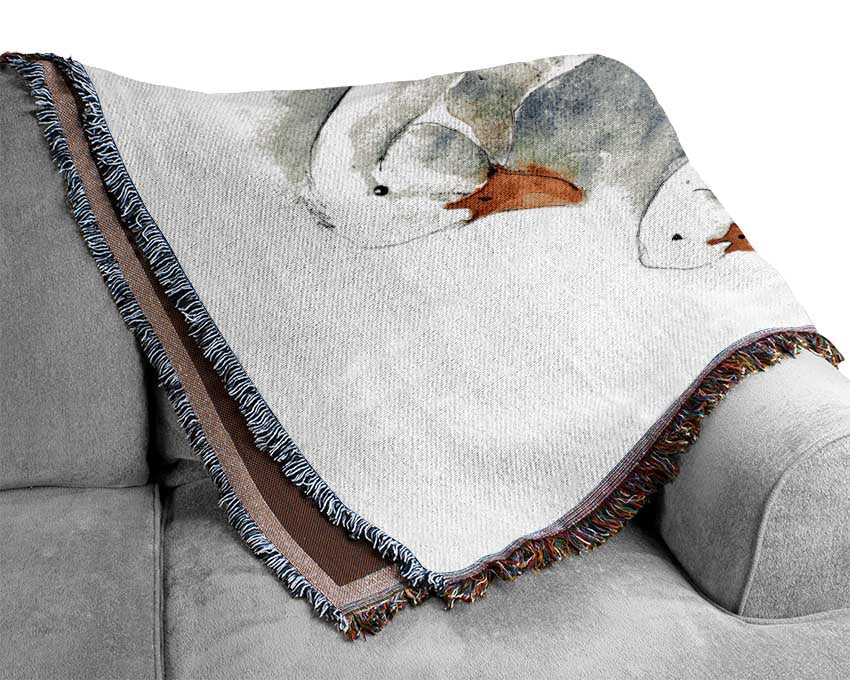 Geese Woven Blanket