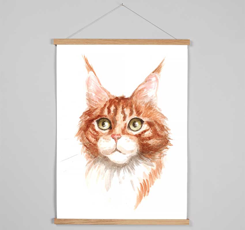 Ginger Tom Cat Hanging Poster - Wallart-Direct UK