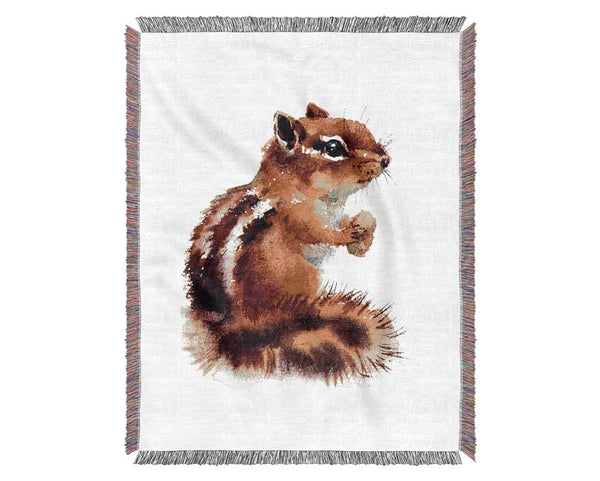 Squirrel Nuts Woven Blanket