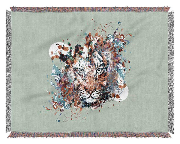 Tiger Swirls Woven Blanket