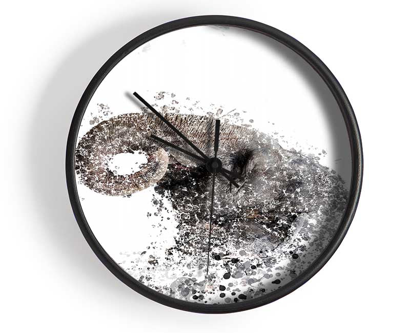 Elephant Spots Clock - Wallart-Direct UK