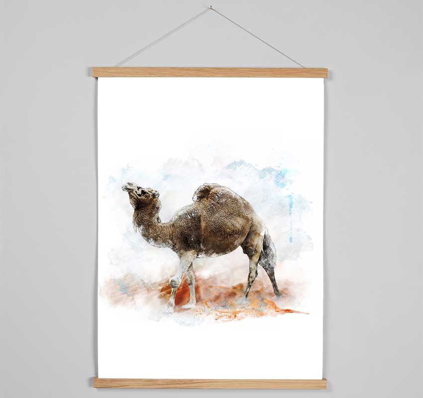 Camel Trek Hanging Poster - Wallart-Direct UK