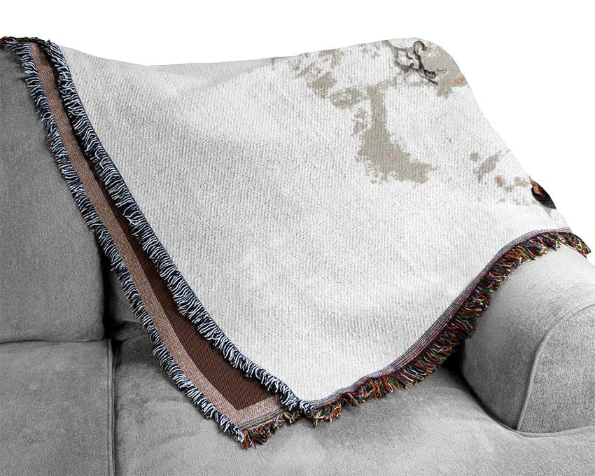 Bird Gossip Woven Blanket