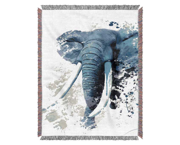 Elephant Grey Woven Blanket