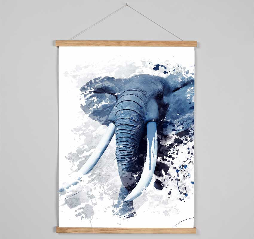 Elephant Grey Hanging Poster - Wallart-Direct UK