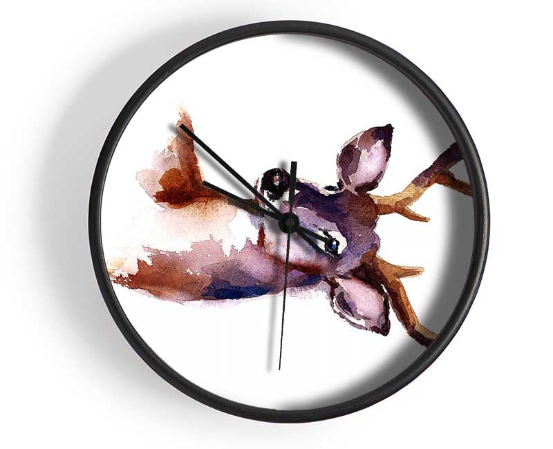 Female Deer Clock - Wallart-Direct UK