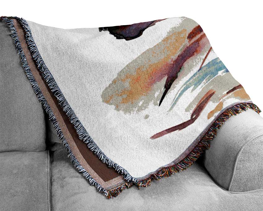 Unicorn Horse Woven Blanket