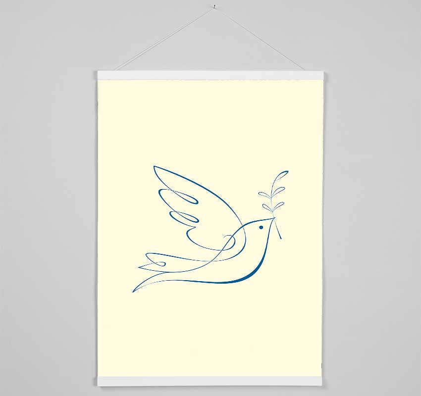 Olive Branch Dove Hanging Poster - Wallart-Direct UK