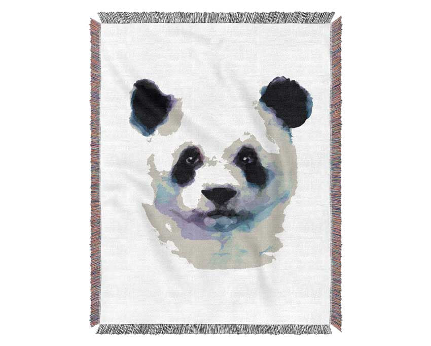 Panda Face Woven Blanket