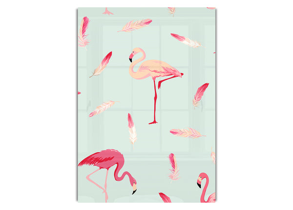 Pink Flamingo Feathers