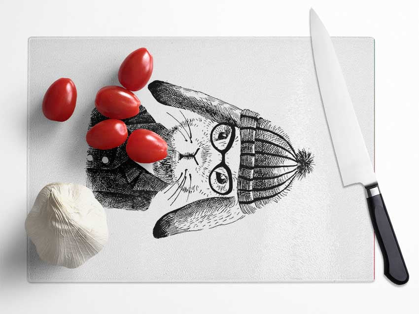 Clever Bunny Glass Chopping Board