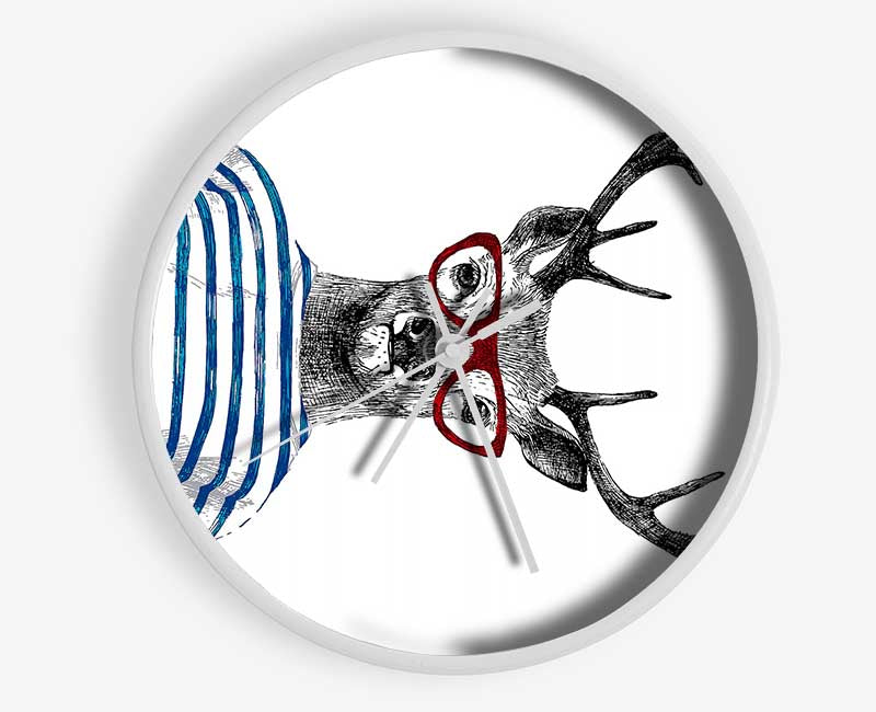 Steve The Stag 1 Clock - Wallart-Direct UK