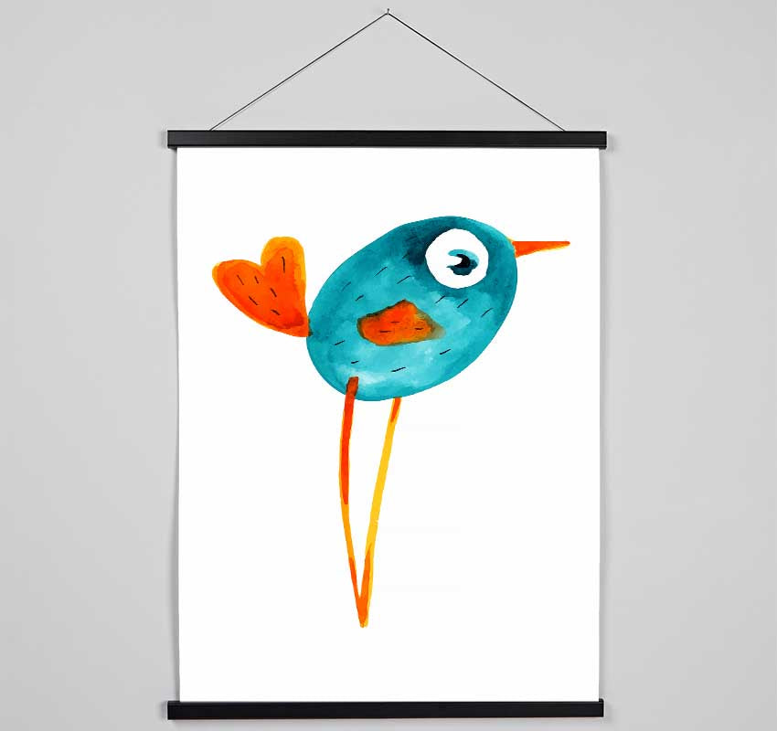 Heart Tailed Bird Hanging Poster - Wallart-Direct UK