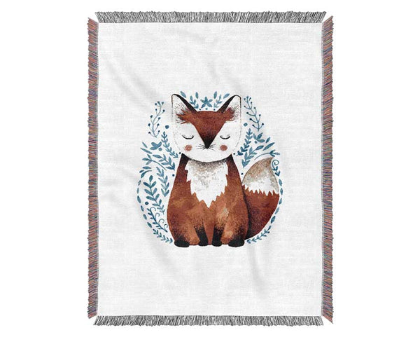 Sleeping Fox Woven Blanket