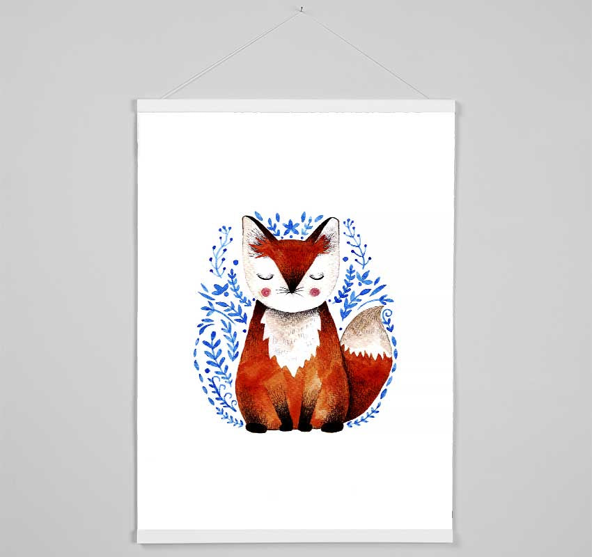 Sleeping Fox Hanging Poster - Wallart-Direct UK