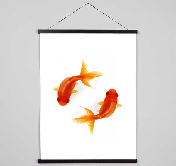 Goldfish Reflections Hanging Poster - Wallart-Direct UK