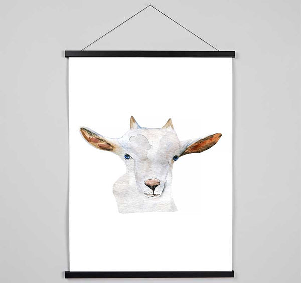 Baby Goat Face Hanging Poster - Wallart-Direct UK