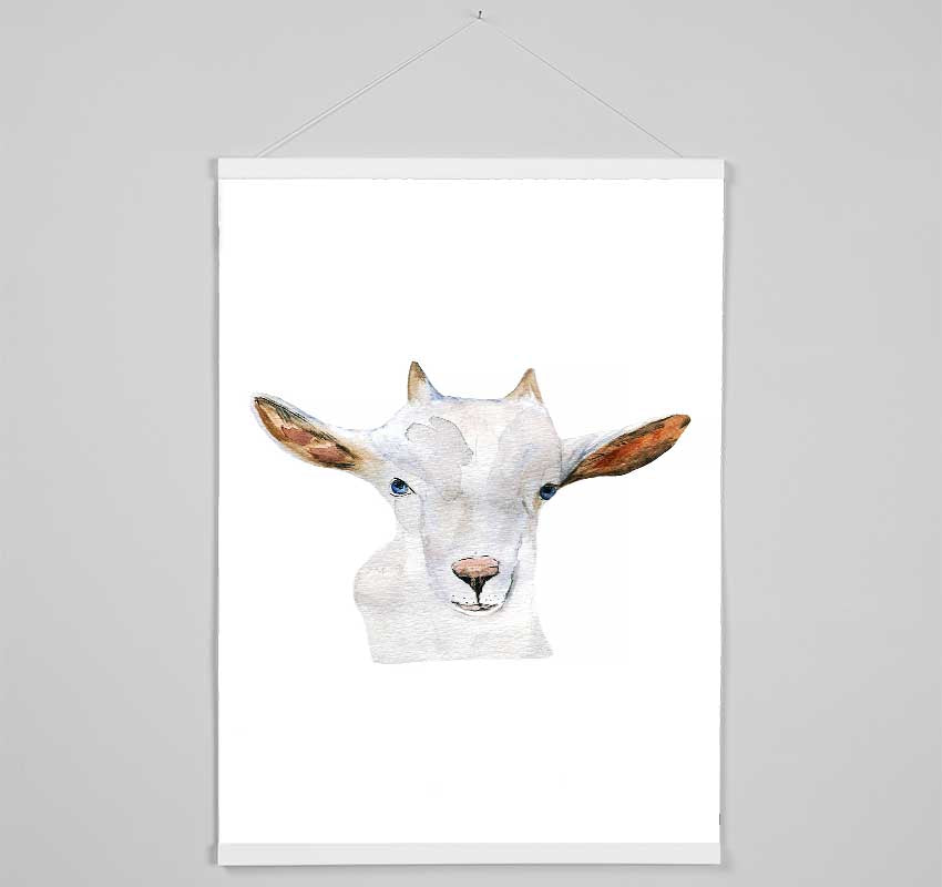 Baby Goat Face Hanging Poster - Wallart-Direct UK