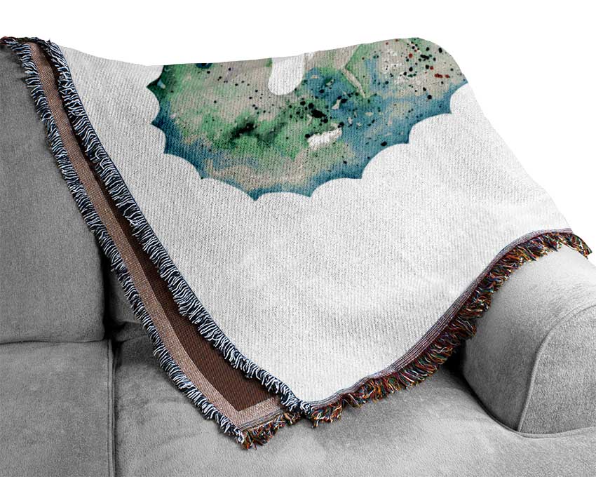 Spotted Seahorse Woven Blanket