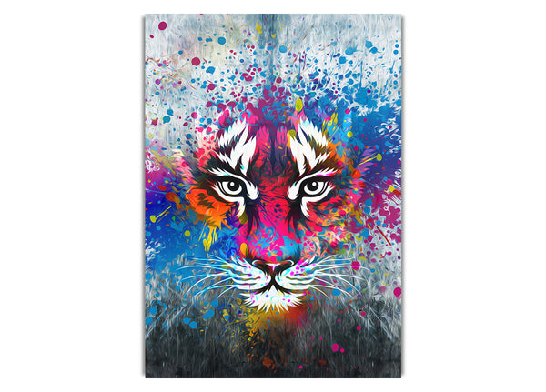 Rainbow Tiger Face