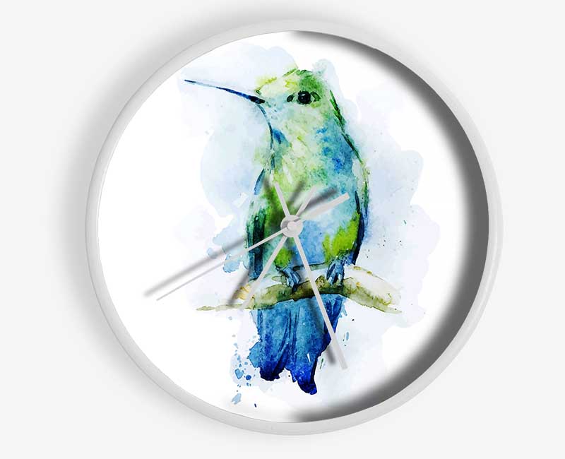 Hummingbird Branch Clock - Wallart-Direct UK